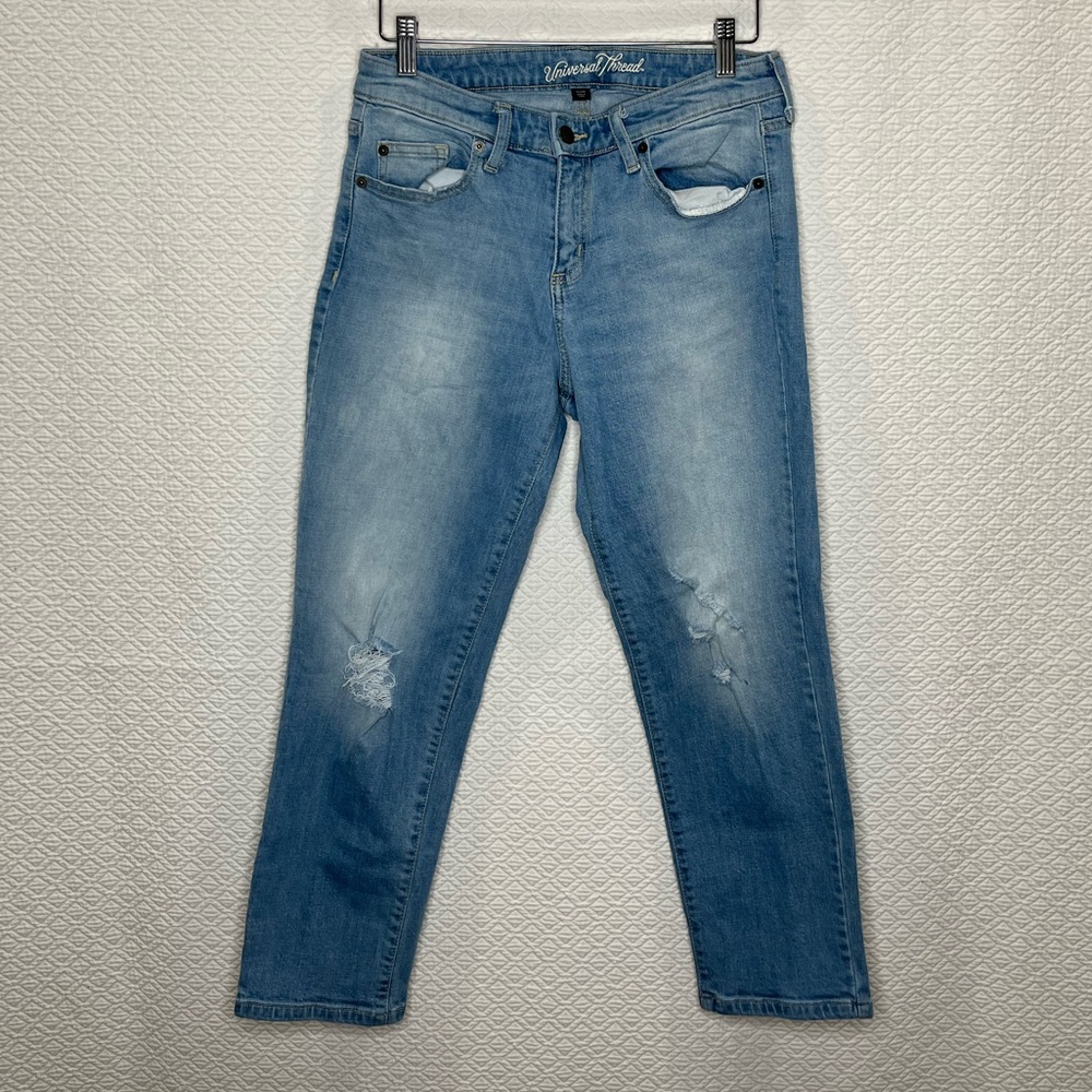 Universal Thread Mid Rise Boyfriend Crop, Size 6 or 6R